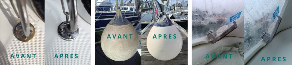 Nettoyage Avant / Après : rouille, pare-battages, moisissures