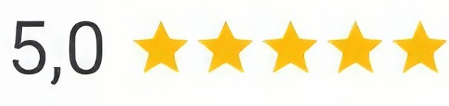 5 étoiles en avis Google 5 étoiles sur Google !